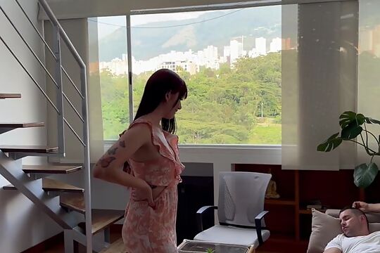 She Just Had to Peek at His Package