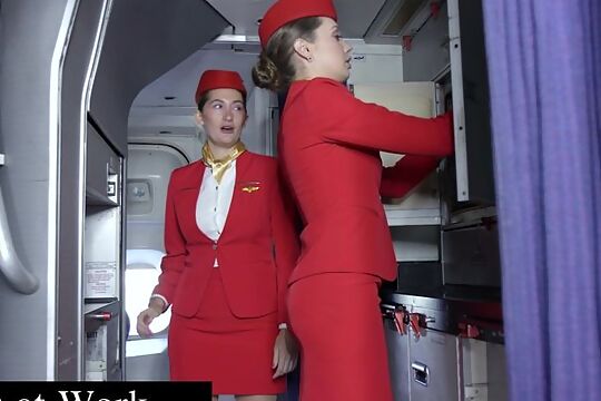 Quicky on the Plane with the Air Hostess