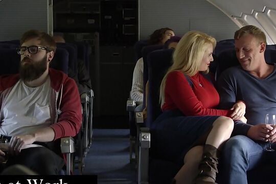 Quicky on the Plane with the Air Hostess